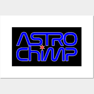 Astro Chimp classic Worm logo Posters and Art